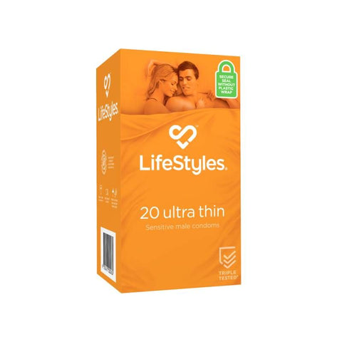 Lifestyles Ultra Thin Condoms 20 Latex