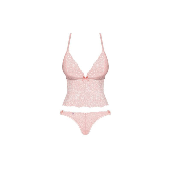 Delicanta Top And Panties Pink Bras & Bra Sets