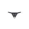 Crotchless Lace Thong 831 Black Erotic Panties