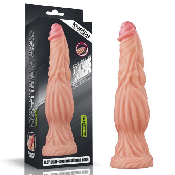 Nature  9.5In Dual Layer Huge Alien Silicone Dildo Dildos