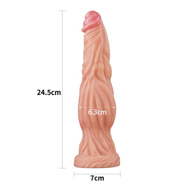 Nature  9.5In Dual Layer Huge Alien Silicone Dildo Dildos