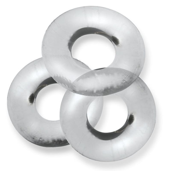 Fat Willy 3 Pc Jumbo rings Clear  Rings