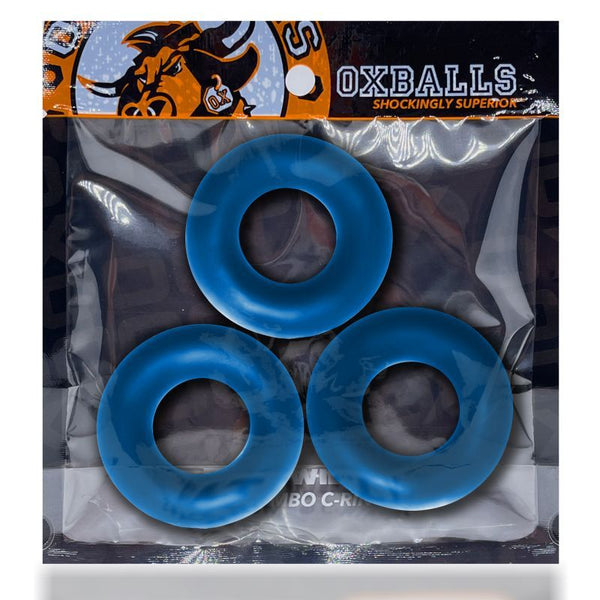 Fat Willy 3 Pc Jumbo rings Space Blue  Rings