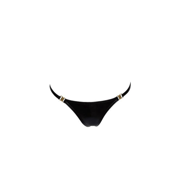 Power Wetlook Panty With Gold Clasp Easy Access Erotic Panties