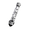 Sexus Glass Dildo Duo Black Swirl 20.5Cm Glass Dildos