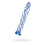 Sexus Glass Dildo Blue Helix 18.7Cm Glass Dildos