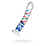 Sexus Glass Dildo Blue Tip 18Cm Glass Dildos