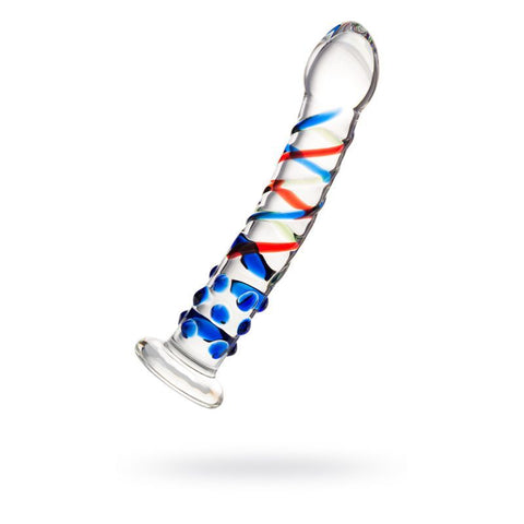 Sexus Glass Dildo Blue Tip 18Cm Glass Dildos