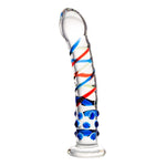 Sexus Glass Dildo Blue Tip 18Cm Glass Dildos
