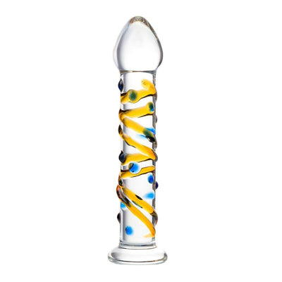 Sexus Glass Dildo Yellow 17.2Cm Glass Dildos