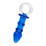 Sexus Glass Butt Plug Navy 16Cm Glass Dildos