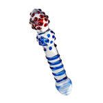 Sexus Glass Dildo Blue Red 20.5Cm Glass Dildos