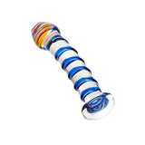 Sexus Glass Dildo Blue Swirls 18Cm Glass Dildos