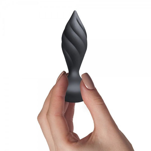 Petite Sensation Desire Butt Plug W Remote Black Non Vibrating Butt Plugs