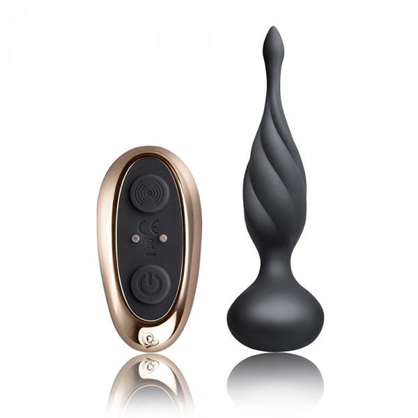 Petite Sensation Discover Butt Plug W Remote Black Non Vibrating Butt Plugs