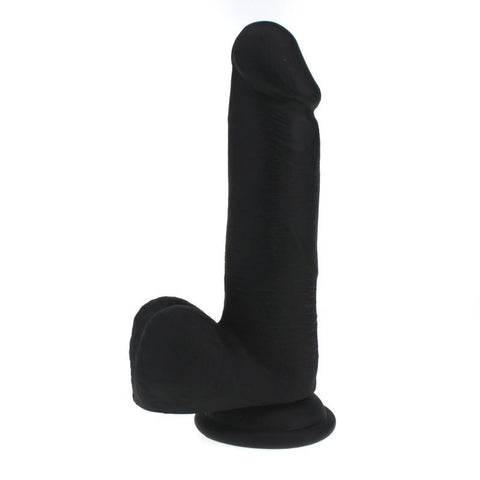 Thick Realistic  W Balls Black Realistic Dildos