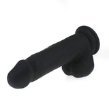 Thick Realistic  W Balls Black Realistic Dildos