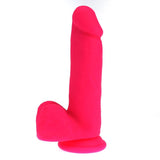 Thick Realistic  W Balls Pink Realistic Dildos