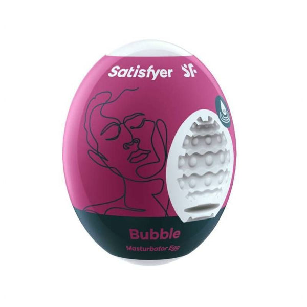 Satisfyer Masturbator Egg Bubble Compact Pleasure On The Go Masturbators