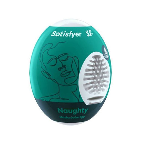 Satisfyer Masturbator Egg Naughty Compact Pleasure With A Wild Twist Masturbators