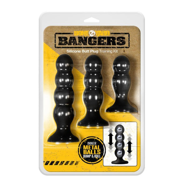 Bangers Silicone Ass Training Kit 3 Pc Non Vibrating Butt Plugs