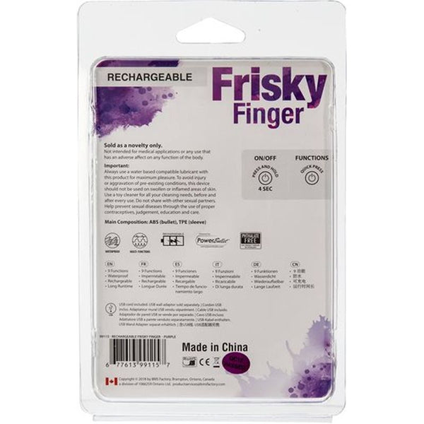 Frisky Finger Rechargeable Purple Wireless s