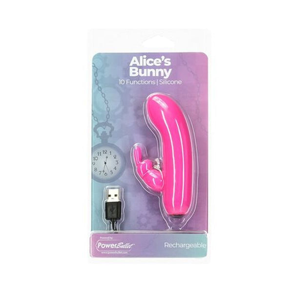 Alices Bunny Rechargeable Bullet W Rabbit Sleeve Pink Rabbit s