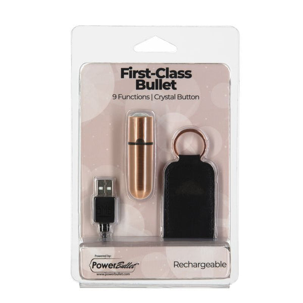 Power Bullet First Class 6Cm Rechargeable W Crystal Rose Gold Bullets