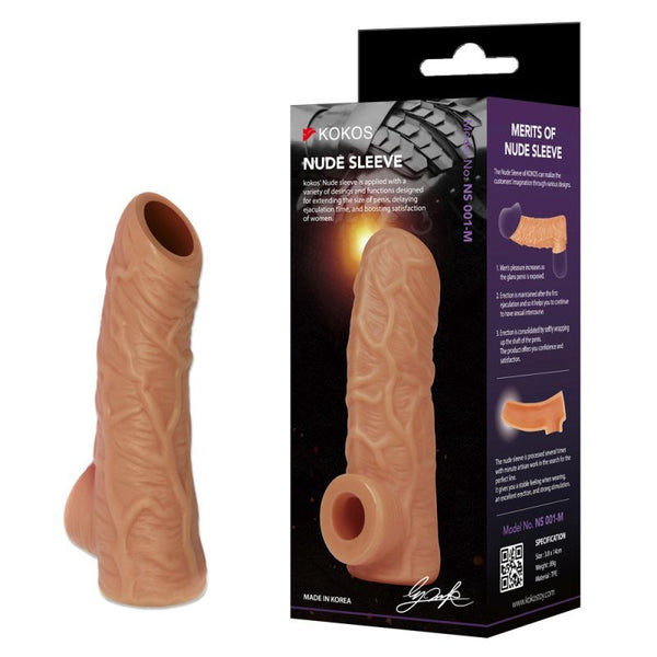 Nude  Sleeve Small Soft Silicone Realistic Veiny Texture  Toy 1  Extenders & Enlargers