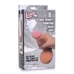 8In Dual Density Squirting Dildo With Balls Reservoir Dildos