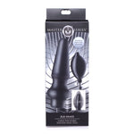 Ass Pand Large Inflatable Silicone Plug Black Non Vibrating Butt Plugs