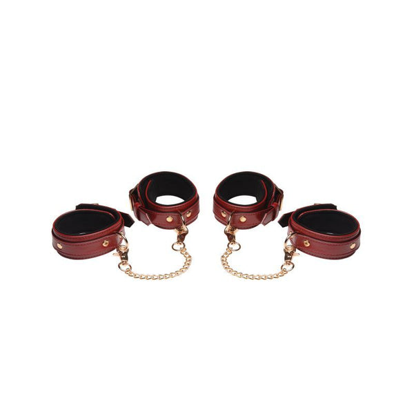 6 Pc  Set Burgundy Restraint Kits & Sets