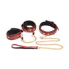 6 Pc  Set Burgundy Restraint Kits & Sets