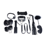 Deluxe 10 Pc  Set Black Restraint Kits & Sets