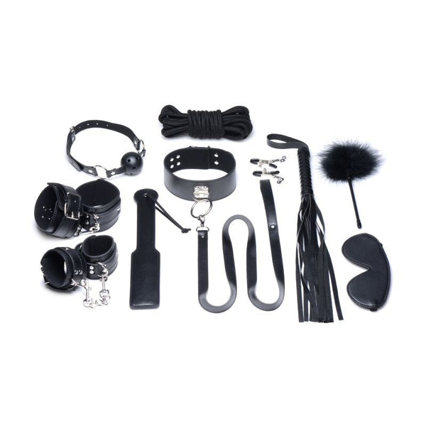 Deluxe 10 Pc  Set Black Restraint Kits & Sets