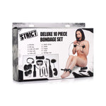 Deluxe 10 Pc  Set Black Restraint Kits & Sets