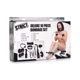 Deluxe 10 Pc  Set Black Restraint Kits & Sets