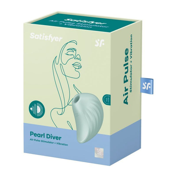 Satisfyer Pearl Diver Air Pulse Simulator Mint Wireless s