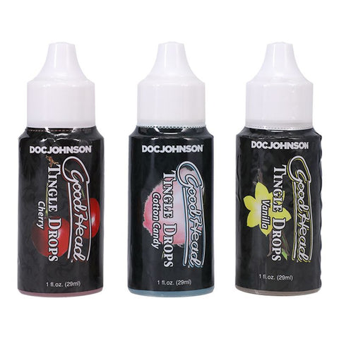 Goodhead Tingle Drops Cherry Candy And Vanilla 3 Pc Sexual Remedies & Supplements
