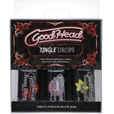 Goodhead Tingle Drops Cherry Candy And Vanilla 3 Pc Sexual Remedies & Supplements