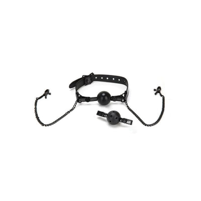Whip Smart Diamond Ball Gag Nipple Clips Gags