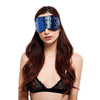 Whip Smart Diamond Blindfold Blue Whips