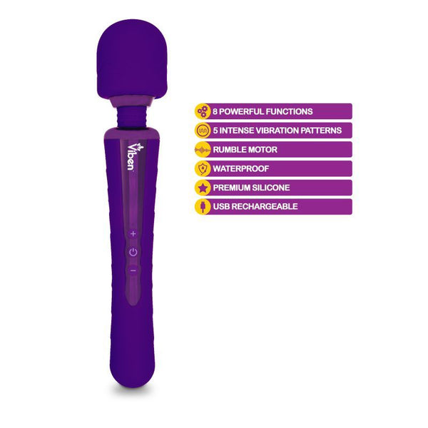 Viben Obsession Rechargeable Wand Massager Violet Massagers & Wands