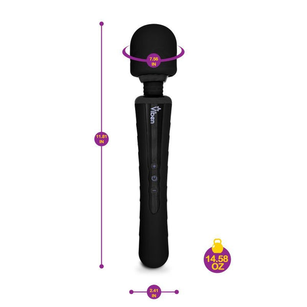 Viben Obsession Rechargeable Wand Massager Black Massagers & Wands