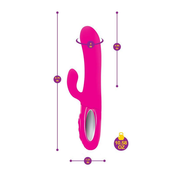 Viben Hypnotic Thrusting Rabbit W Swinging Clit Stim Hot Pink Rabbit s
