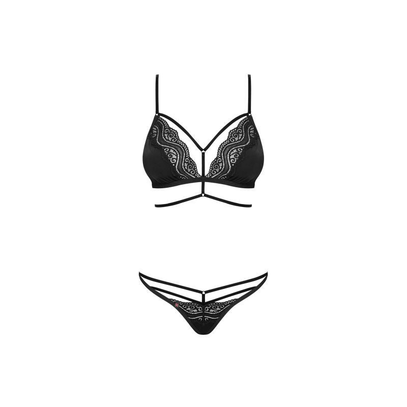 Diyosa 2 Pc Set Black Bras & Bra Sets