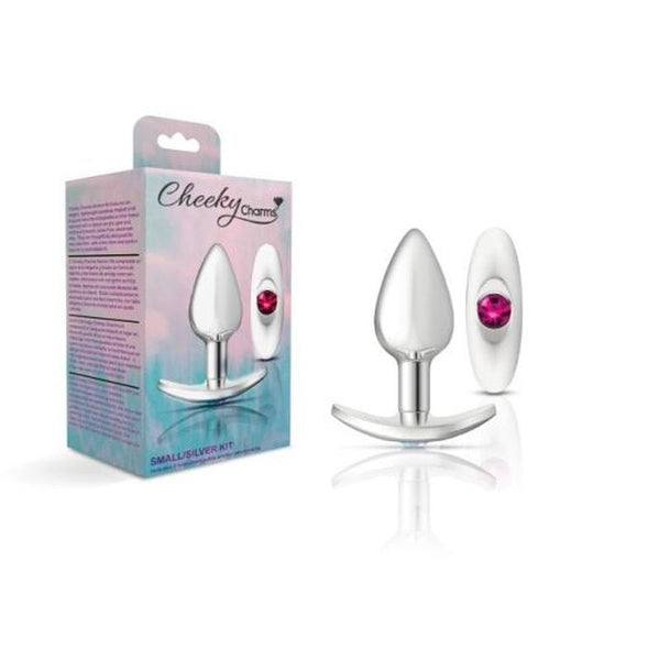 Cheeky Charms Silver Anchor Butt Plug With Clear And Teal Jewel Kit Non Vibrating Butt Plugs