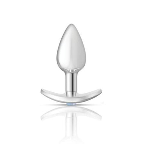 Cheeky Charms Silver Anchor Butt Plug With Clear And Pink Jewel Kit Non Vibrating Butt Plugs