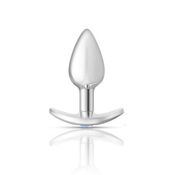 Cheeky Charms Silver Anchor Butt Plug With Clear And Pink Jewel Kit Non Vibrating Butt Plugs