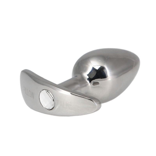 Pillow Talk Sneaky Luxurious Stainless Steel Anal Plug W Swarovski Crystal Non Vibrating Butt Plugs